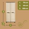 GarPet Garten-Geräteschrank Gartenschrank Wetterfest Outdoor Kunststoff Schrank Balkonschrank Bild 2