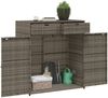 vidaXL Gartenschrank Grau 105x55x113 cm Poly Rattan 365565 Bild 5