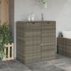 vidaXL Gartenschrank Grau 105x55x113 cm Poly Rattan 365565 Bild 3