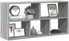 vidaXL Wandregal Grau Sonoma 100x25x50 cm Holzwerkstoff 853277 Bild 1