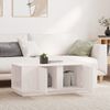 vidaXL Couchtisch Weiß 110 x 50 x 40 cm Massivholz Kiefer [814430] Bild 3