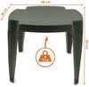Spetebo Hocker Kunststoff Mehrzweck Hocker 42 x 38 cm (Anzahl, 1 St, Stück), Wetterfest und pflegeleicht Bild 2