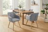 riess-ambiente Esszimmerstuhl SCANDINAVIA MEISTERSTÜCK grau/natur - Strukturstoff, Gummibaum, massiv (Einzelartikel, 1 St), Nordischer Stuhl - ideal für Esszimmer, Wohnbereich oder Homeoffice Bild 5