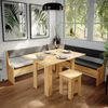 Eckbankgruppe Roman Goldkraft Eiche 180 x 180 cm mit Tisch Vicco Bild 4