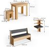 Eckbankgruppe Roman Goldkraft Eiche 180 x 180 cm mit Tisch Vicco Bild 3