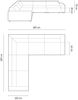 Micadoni Symmetrisches Ecksofa Jodie 6-Sitzer Samtstoff Schwarz Bild 5