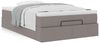 vidaXL Ottoman-Bett mit Matratze Taupe 120x190 cm Stoff 3311096 Bild 4
