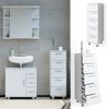 Badschrank Ilias Weiß 30 x 95 cm Vicco Bild 2