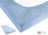 Carpe Sonno Spannbettlaken Jersey 90x200 100x200 120x200 140x200 160x200 180x200 200x200 70x140, Jersey, Gummizug: rundum, (1 Stück), 100% Baumwolle Spannbettlaken 100x200 Spannbetttuch Hellblau Bild 3