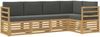 vidaXL Outdoor-Sofagarnitur 5 pcs Weiß und Anthrazit 3391817 Bild 2