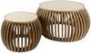 KAWOLA Couchtisch ATUEL Set 2-tlg. Keramik weiß 40 x 75 x 75 cm Bild 3