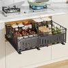 BlingBin Küchenorganizer-Set Teleskopschublade, Ausziehbare Schublade Küche Organizer Schrank, (1 Stück Erweiterbar Küchenschublade mit Kleber, 1-tlg, Produktabmessungen: 32.5-49.5L x 39B x 16.5H cm), Schubladen-Aufbewahrungsregale für Küche, Ohne Bohr... Bild 5