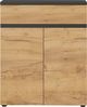Kommode vito Mayor, Holzwerkstoff, Schwarz, Holzfarben, 78 x 95 x 34 cm Bild 2