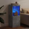 vidaXL Sideboard mit LED-Leuchten Betongrau 41x37x100 cm 836689 Bild 3