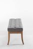 CLP Sitzbank Ramses Stoff antik-hell mit hochwertiger Polsterung,grau 120 cm Bild 5