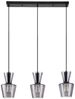 Rabalux 72163 Hängeleuchte ABRA E27 3x max. 40W Metall mattschwarz, Glas getönt L:170cm B:60cm H:170cm Ø15cm dimmbar Bild 4