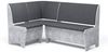 Rodnik Eckbank "Tunis", Grau, Betonoptik, Spanplatte, Sitze gepolstert, mit Stauraum, 150x120 cm Bild 1