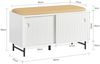 SoBuy FSR116-W Schuhbank, MDF, Lackiert, Weiß, 85 x 49 x 37 cm Bild 3