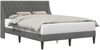 vidaXL Bettrahmen mit Kopfteil Dunkelgrau 120 x 190 cm Samt 42027413 Bild 2