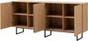 Home affaire Sideboard Lund, moderner Schrank, Kommode mit Kufengestell, ausreichend Stauraum, vielseitig einsetzbar, 200 cm breit Bild 4