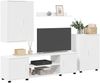 vidaXL TV-Schrankset Weiß Holzwerkstoff 3397896 Bild 3