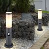 2x Sockelleuchte, Edelstahl, anthrazit, Sensor, H 45 cm Bild 4