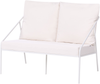 Lounge Set mit Tisch 4-Sitzer USTICA Weiß Metall Bild 5