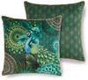 hip Polyvelvet Dekokissen 48 X 48 cm Agatha mandalas & peacock grün Bild 4