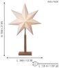 EGLO Christmas 410282 Stern KARO weiss L:34 B:14 H:55cm mit Kabelschalter Bild 2
