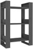 vidaXL Bücherregal/Raumteiler Grau 60x35x91 cm Massivholz Kiefer 813881 Bild 2