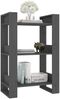 vidaXL Bücherregal/Raumteiler Grau 60x35x91 cm Massivholz Kiefer 813881 Bild 5