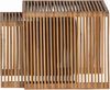 Beistelltisch Jasmijn aus recyceltem Teakholz, modern und handgefertigt, 2er-Set in Natur Bild 3