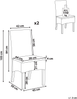 Esszimmerstuhl 2er Set ANDES Rattan Braun Bild 2
