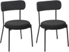 Esszimmerstuhl 2er Set ALLISON Bouclé Schwarz Bild 4