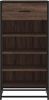 vidaXL Schuhregal Braun Eichen-Optik 48x38x97,5 cm Holzwerkstoff 849213 Bild 4