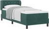 vidaXL Boxspringbett mit Matratze Dunkelgrün 80 x 200 cm Samt 3340307 Bild 1