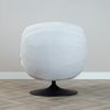 Bronx71 Sessel mit Hocker Isobel Leinen drehbar Off white Bild 4