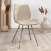 Bronx71 Esszimmerstuhl Jena recycelter Stoff taupe Bild 2