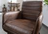 Stuhl Echtleder 62x62x84 dunkelbraun IRON LABEL #06 Bild 4