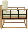 vidaXL Outdoor Mittelsofa Polyester Weiß 3439019 Bild 4