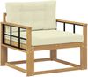 vidaXL Outdoor Mittelsofa Polyester Weiß 3439019 Bild 2