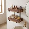 Marrakesch Orient & Mediterran Interior Wandregal Ziegelform Wandhalter Merita 2 Regal Set 2 Formen 30 x 15 x 40 cm, 2-tlg, Handarbeit Bild 4