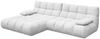 KAWOLA Sofa VIVIEN Ecksofa Feincord weiß Longchair links 85 x 178 x 290 cm Bild 3
