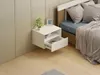 Vente-unique - Set mit 2 Hängekommoden - MDF - Weiß - CALDRIN von Pascal Morabito Bild 2