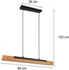LED Pendelleuchte KERALA dimmbar Holzbrett naturbelassen, Breite 90cm Bild 4