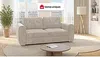 Vente-unique - BOLIPO Sofa Stoff Beige - B 223 cm95 cm x H 92 cm x L 200 cm Bild 2