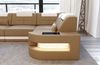 Ecksofa Como L Form - Büffelleder - sandbeige-weiß - Rechts Bild 4