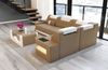 Ecksofa Como L Form - Büffelleder - sandbeige-weiß - Rechts Bild 3