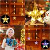 Elegear LED-Lichterkette 0,8/1,2m LED Lichtervorhang Weihnachtsdeko mit haken, Timer, 8 Modi, Weihnachtsbeleuchtung für Fensterdeko, Weihnachtsbaum deko Innen/Außen Bild 4