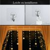 Elegear LED-Lichterkette 0,8/1,2m LED Lichtervorhang Weihnachtsdeko mit haken, Timer, 8 Modi, Weihnachtsbeleuchtung für Fensterdeko, Weihnachtsbaum deko Innen/Außen Bild 3
